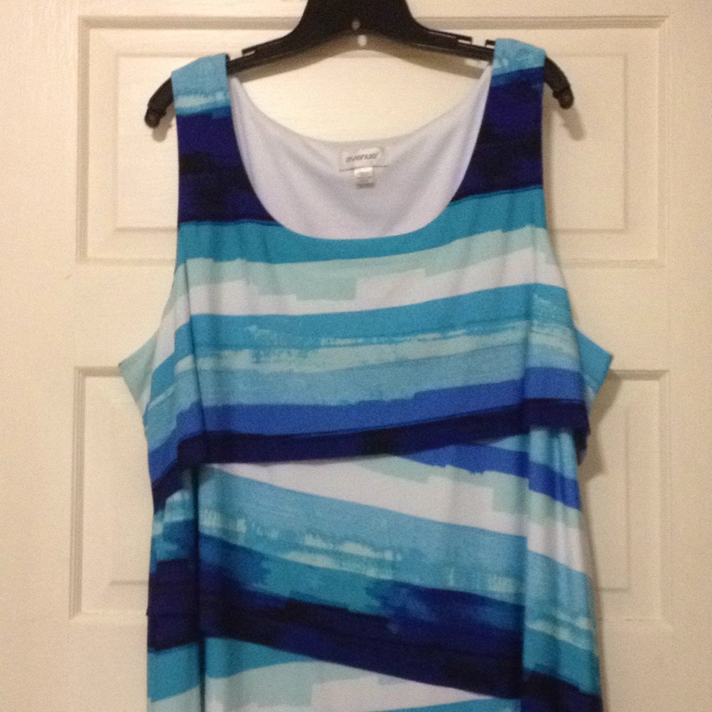 Beautiful Blues in Maxi Dress